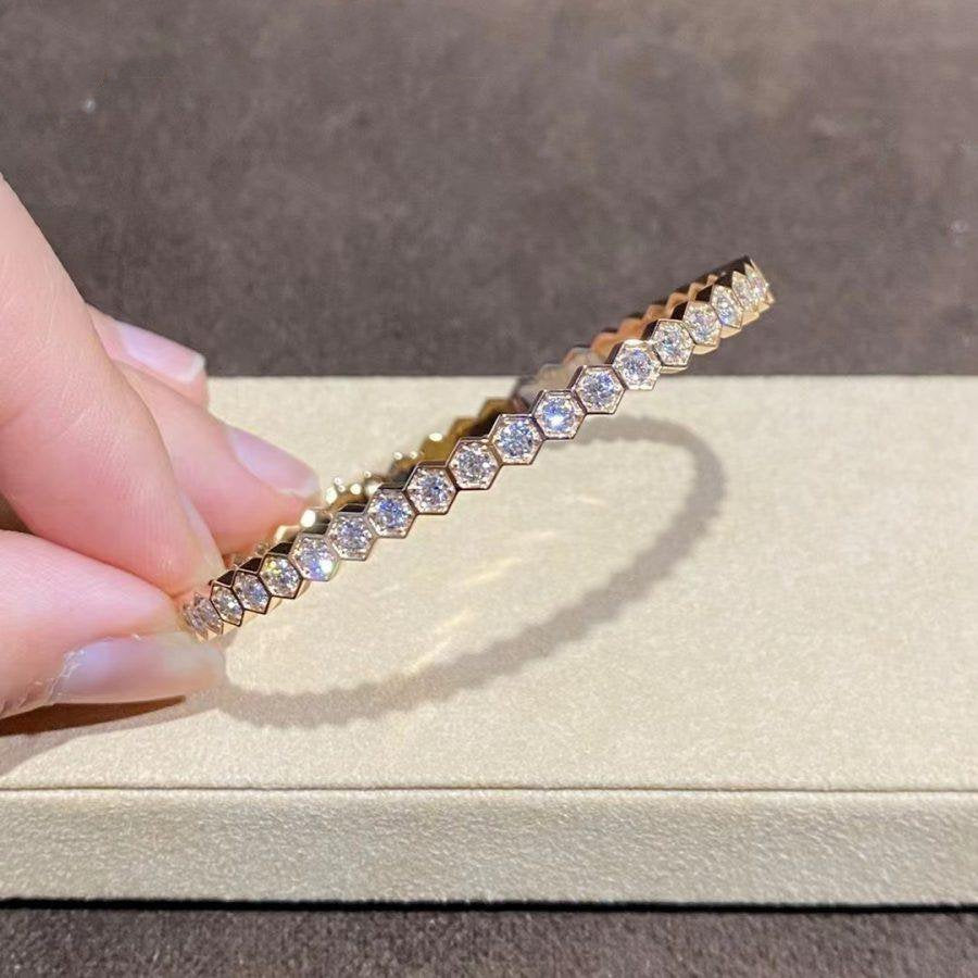 [Rosla]BEE LOVE GOLD BRACELET FULL DIAMOND