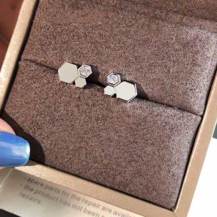 [Rosla]BEE LOVE SILVER DIAMOND EARRINGS