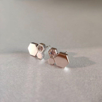 [Rosla]BEE LOVE SILVER DIAMOND EARRINGS