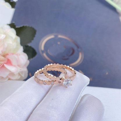[Rosla]BEE LOVE RING PINK GOLD 1 DIAMOND