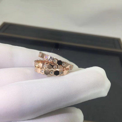 [Rosla]BEE LOVE RING PINK GOLD DIAMOND