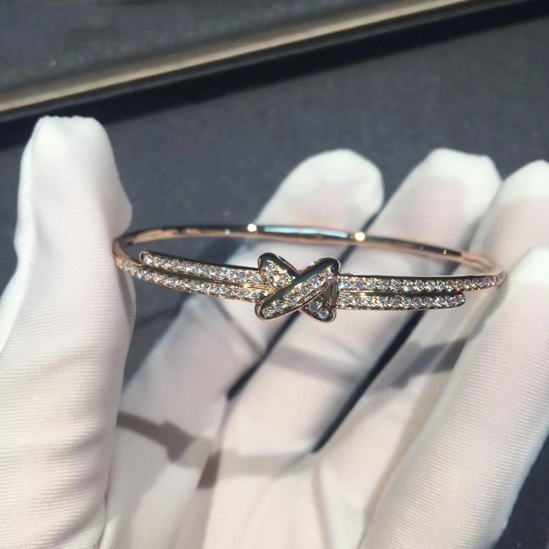 [Rosla]JEUX DE BRACELET DIAMONDS PINK GOLD