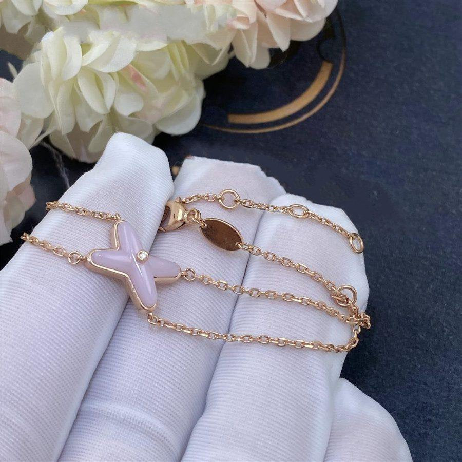 [Rosla]JEUX BRACELET PINK MOP PINK GOLD 1 DIAMOND