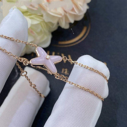 [Rosla]JEUX BRACELET PINK MOP PINK GOLD 1 DIAMOND