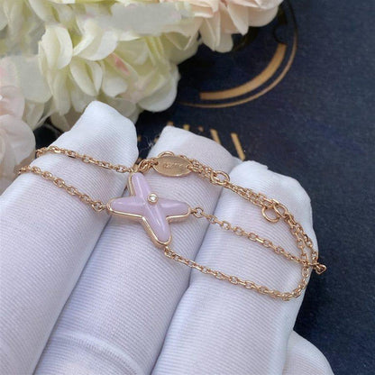 [Rosla]JEUX BRACELET PINK MOP PINK GOLD 1 DIAMOND