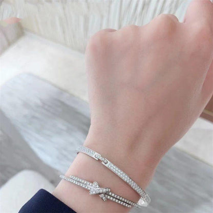 [Rosla]JEUX DE BRACELET DIAMONDS SILVER