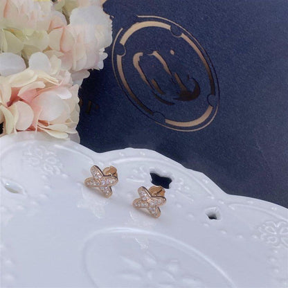 [Rosla]JEUX DE PINK GOLD DIAMOND EARRINGS