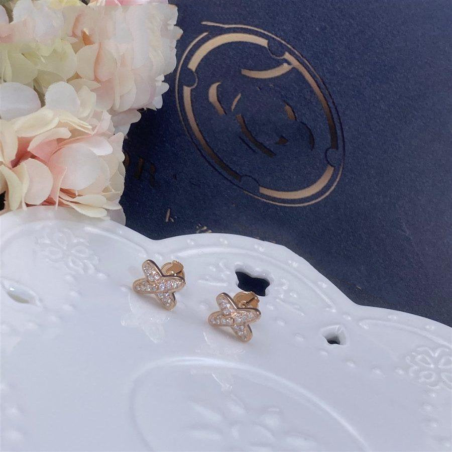 [Rosla]JEUX DE PINK GOLD DIAMOND EARRINGS