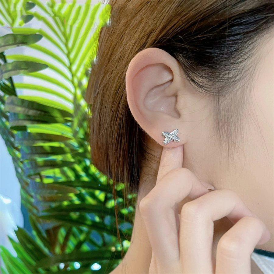 [Rosla]JEUX DE SILVER DIAMOND EARRINGS