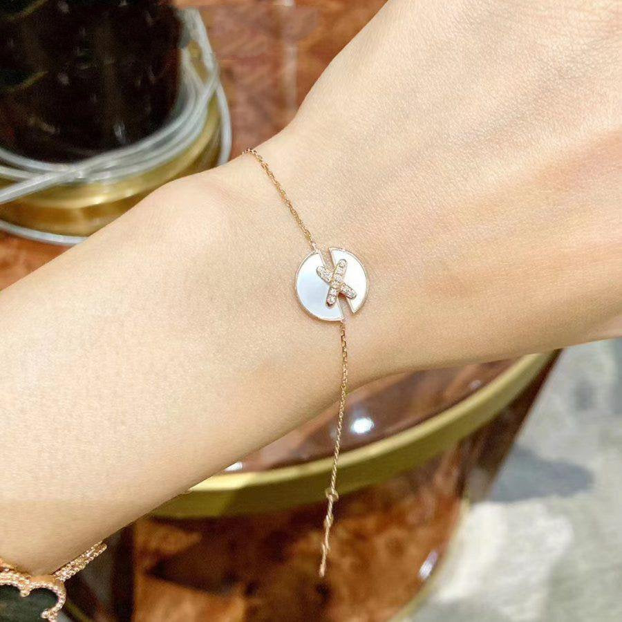 [Rosla]JEUX DE BRACELET MOP PINK GOLD DIAMONDS