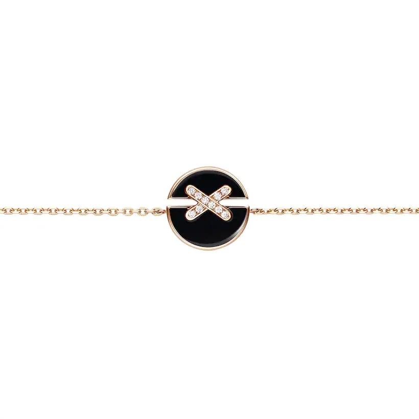 [Rosla]JEUX DE BRACELET ONYX PINK GOLD DIAMOND