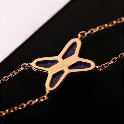 [Rosla]Hollow Design Four-Leaf Clover Flower Shape Ring