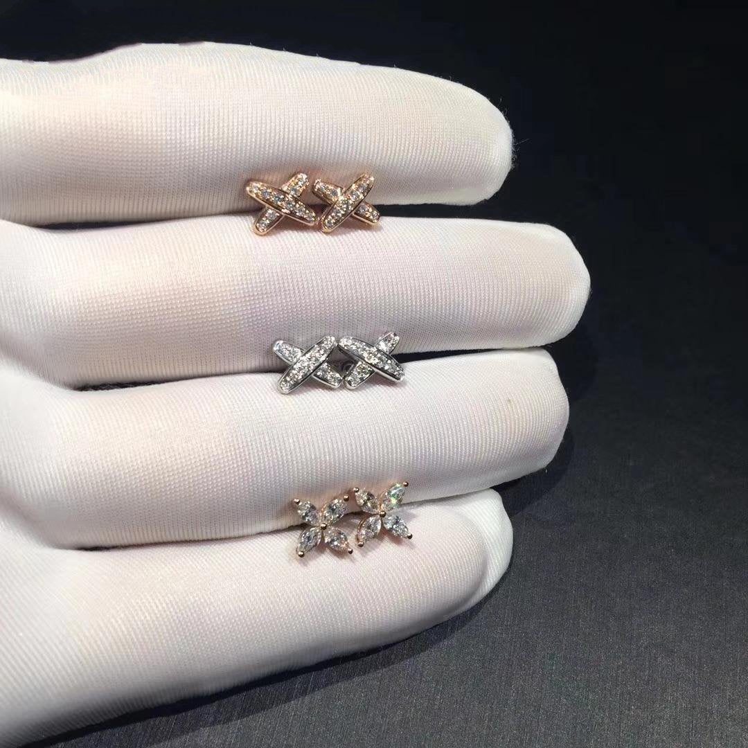 [Rosla]JEUX DE DIAMOND EARRINGS