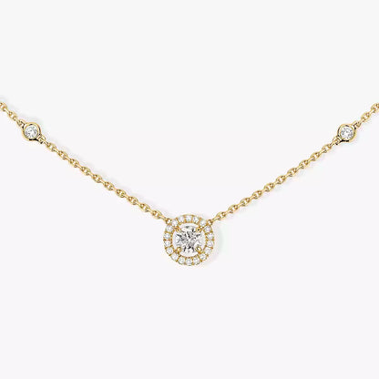 [Rosla]Diamond Necklace 0,20ct Brilliant Shape Joy