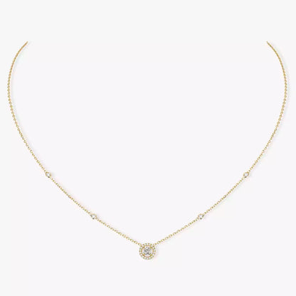 [Rosla]Diamond Necklace 0,20ct Brilliant Shape Joy