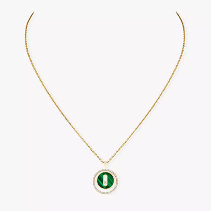 [Rosla]Lucky Move Diamond Necklace in Rose Gold and White Mother-of-Pearl