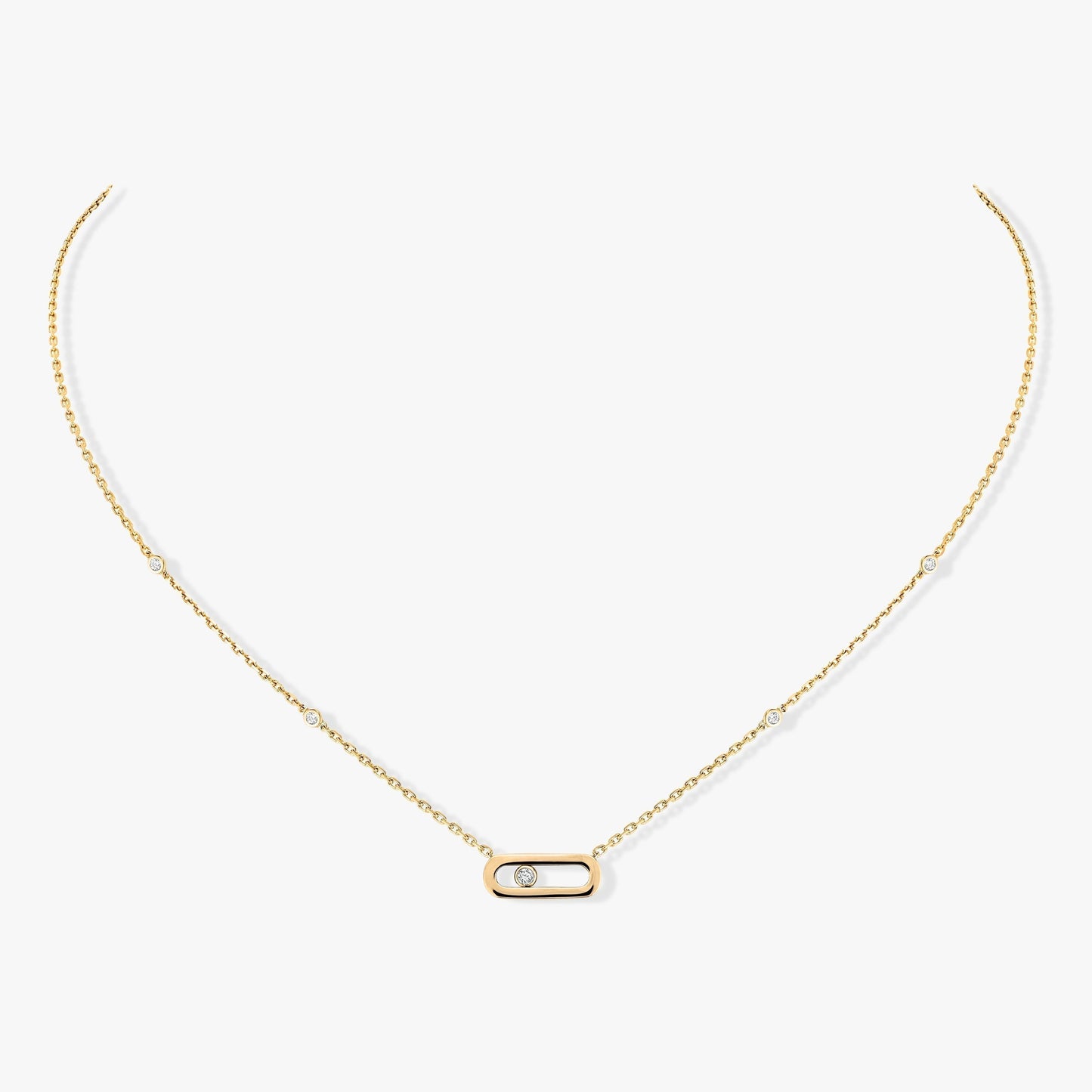 [Rosla]MOVE UNO DIAMOND NECKLACE