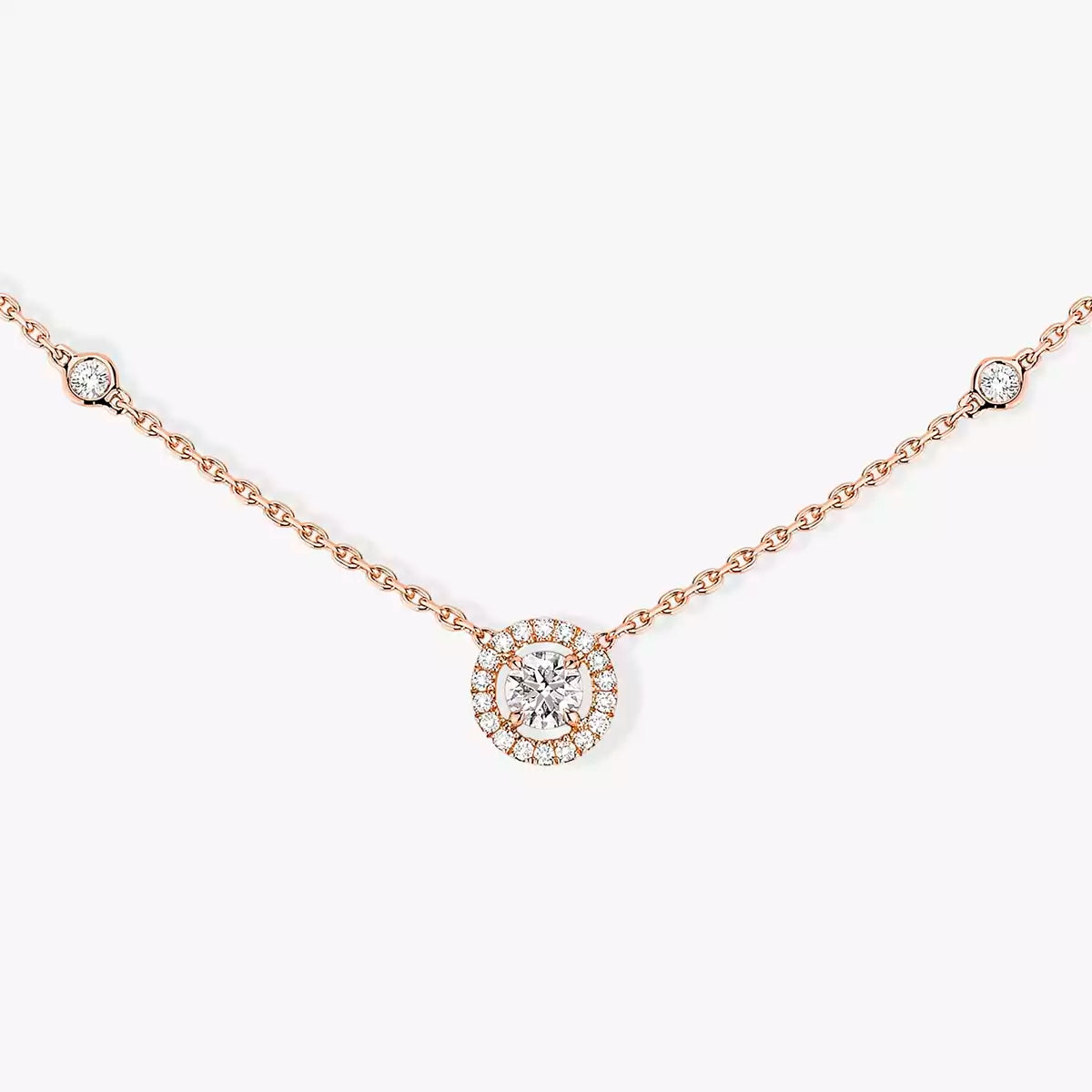 [Rosla]Diamond Necklace 0,20ct Brilliant Shape Joy
