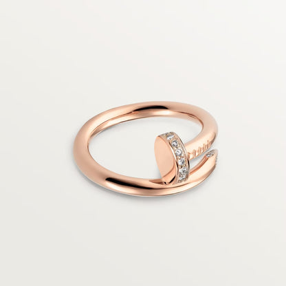 [Rosla]JUSTE RING 2.6MM HALF DIAMOND