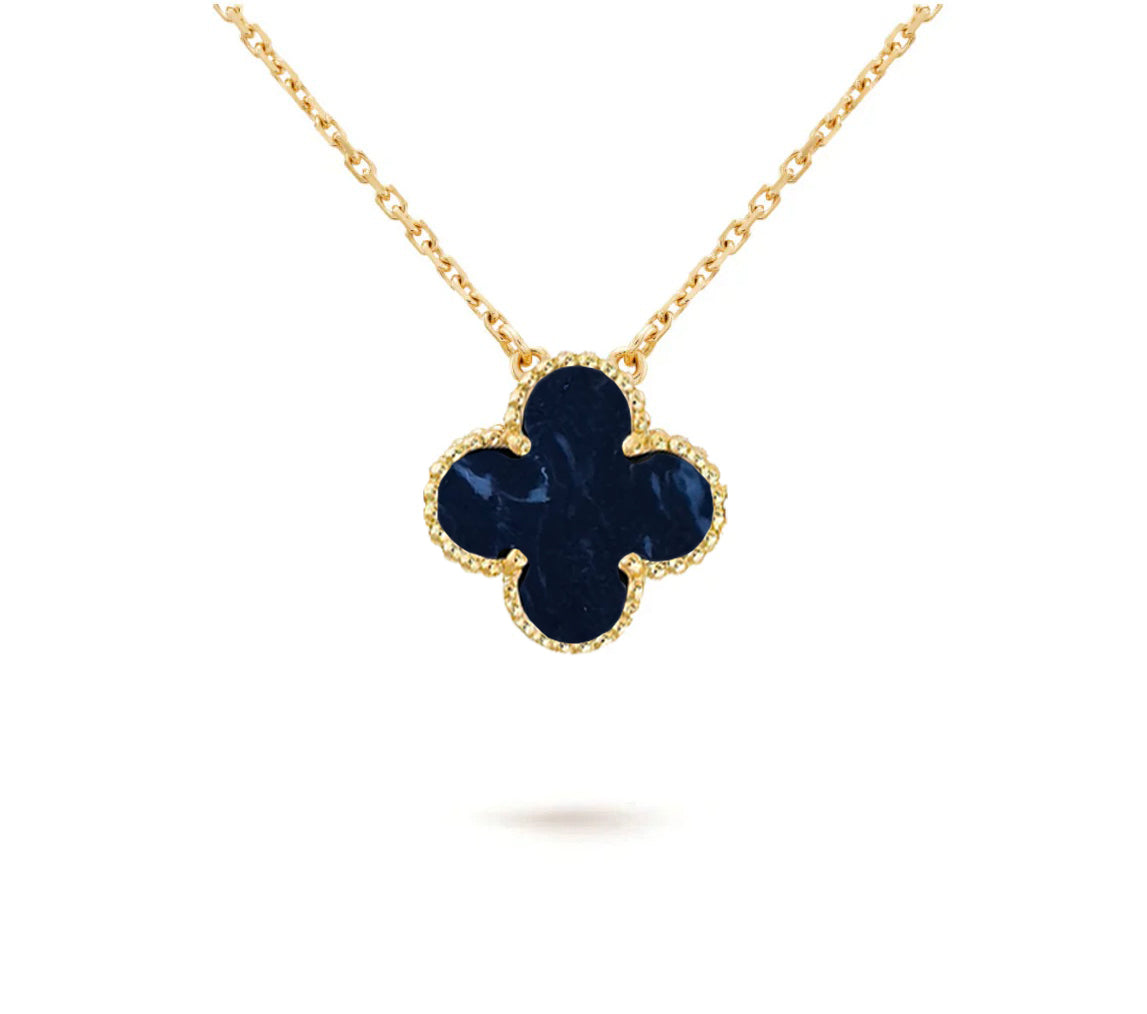 [Rosla]CLOVER 15MM SINGLE FLOWER NECKLACE COLLECTION