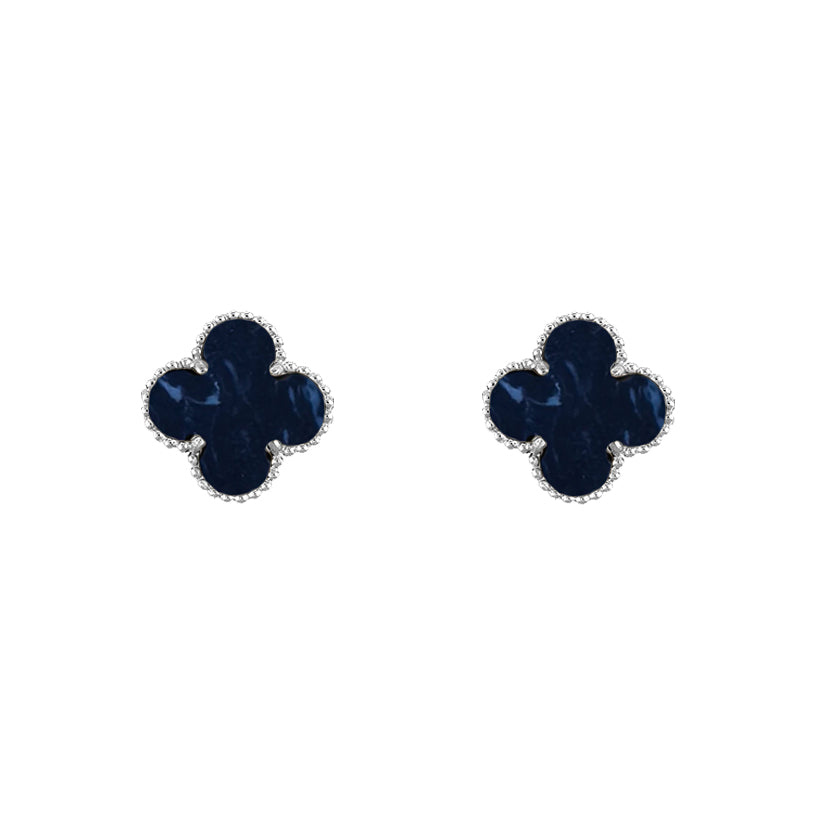 [Rosla]CLOVER SILVER 15MM EARRINGS COLLECTION
