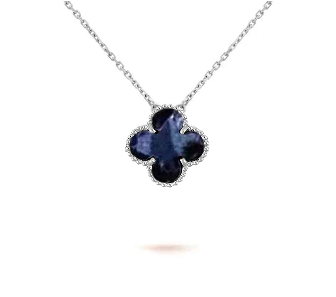[Rosla]CLOVER 15MM NECKLACE SILVER COLLECTION