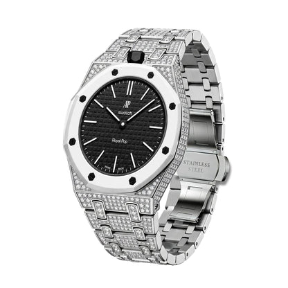 [Rosla]Royal Oak Pop Exclusive Bioceramic Case & Bioceramic Strap Full Diamond