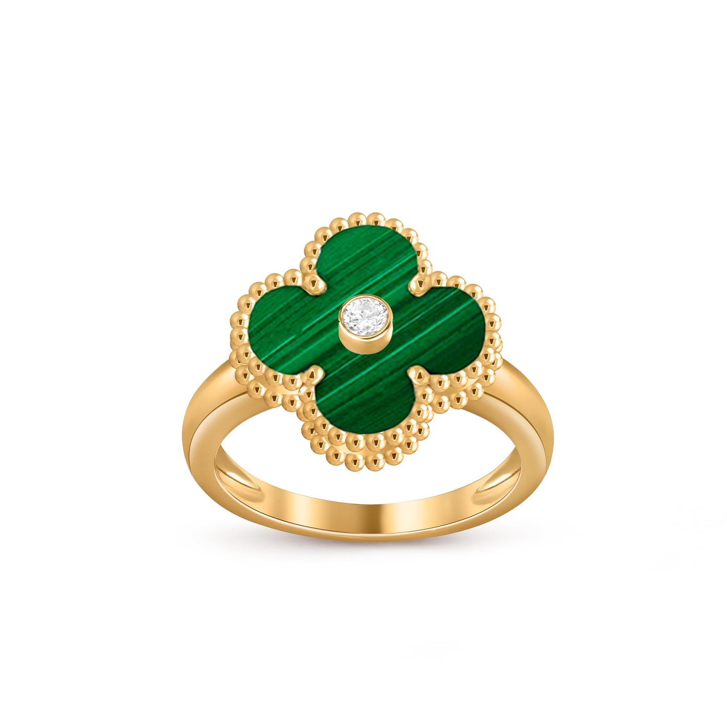 [Rosla]CLOVER DIAMOND RING GOLD COLLECTION