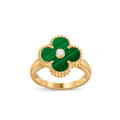 [Rosla]CLOVER DIAMOND RING GOLD COLLECTION