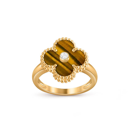 [Rosla]CLOVER DIAMOND RING GOLD COLLECTION