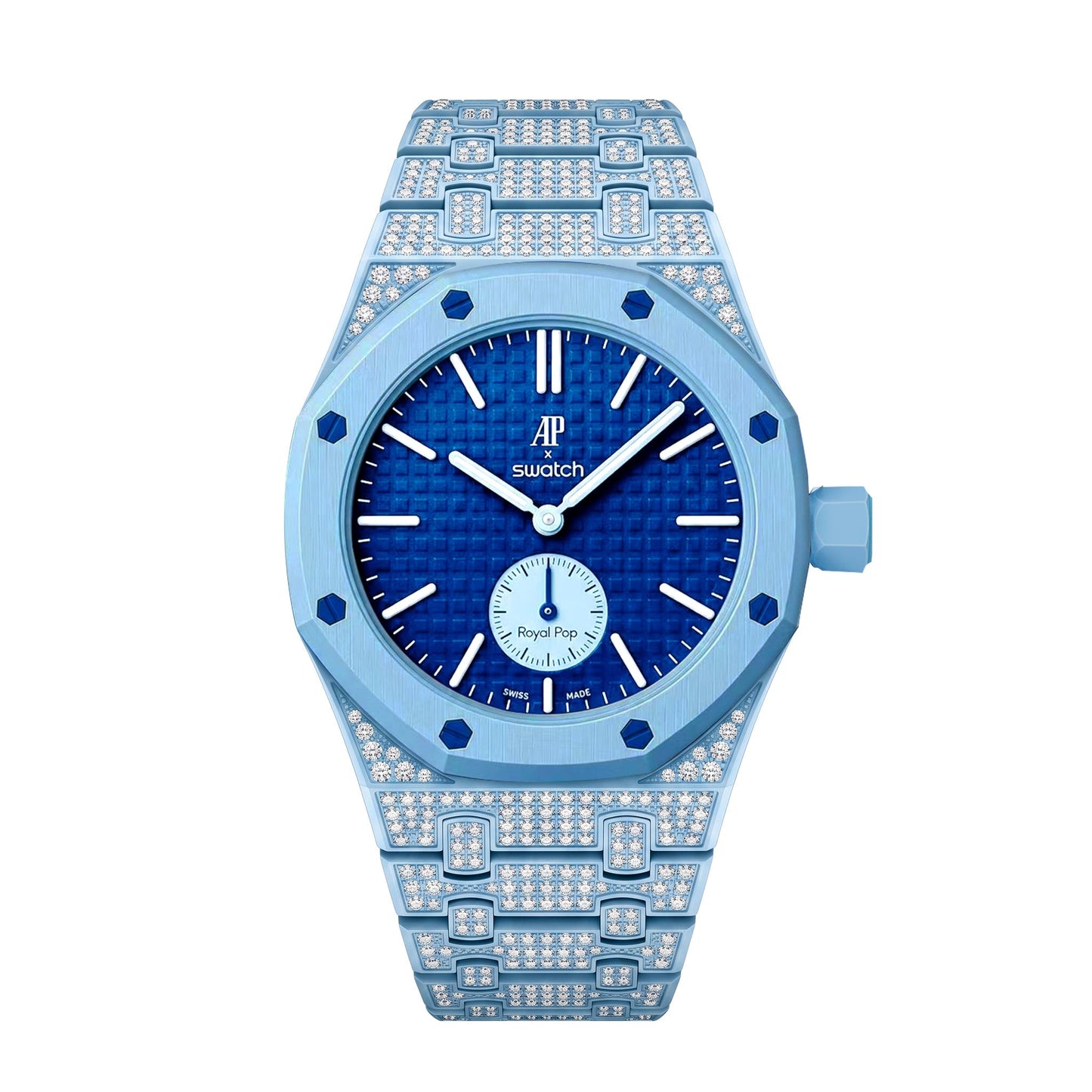 [Rosla]Royal Oak Pop Exclusive Bioceramic Case & Bioceramic Strap Full Diamond