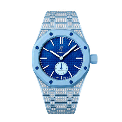 [Rosla]Royal Oak Pop Exclusive Bioceramic Case & Bioceramic Strap Full Diamond