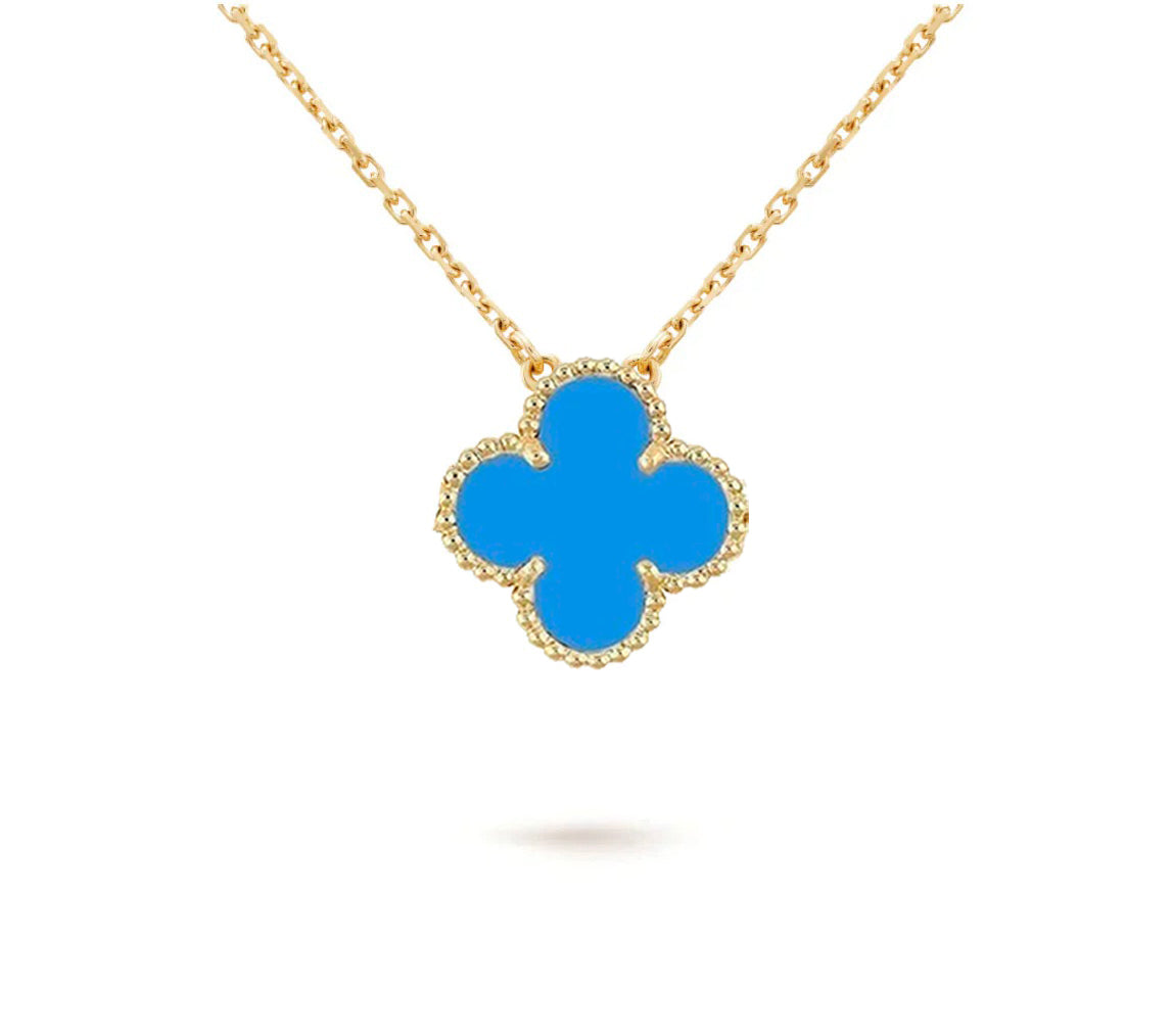 [Rosla]CLOVER 15MM SINGLE FLOWER NECKLACE COLLECTION