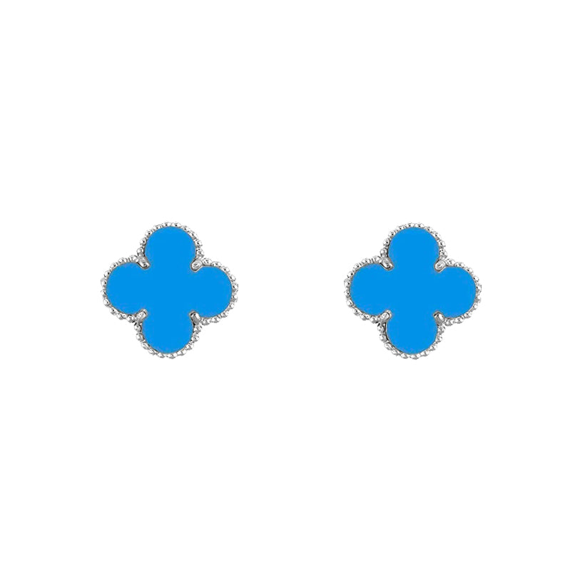 [Rosla]CLOVER SILVER 15MM EARRINGS COLLECTION
