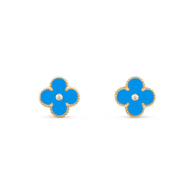 [Rosla]CLOVER  15MM DIAMOND EARRINGS COLLECTION