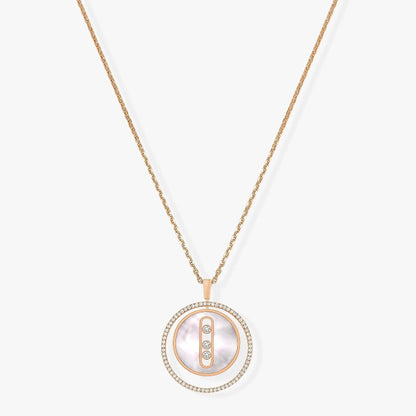 [Rosla]LUCKY MOVE MM NACRE BLANCHE DIAMOND NECKLACE