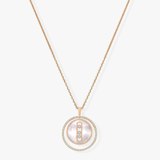 [Rosla]LUCKY MOVE MM NACRE BLANCHE DIAMOND NECKLACE