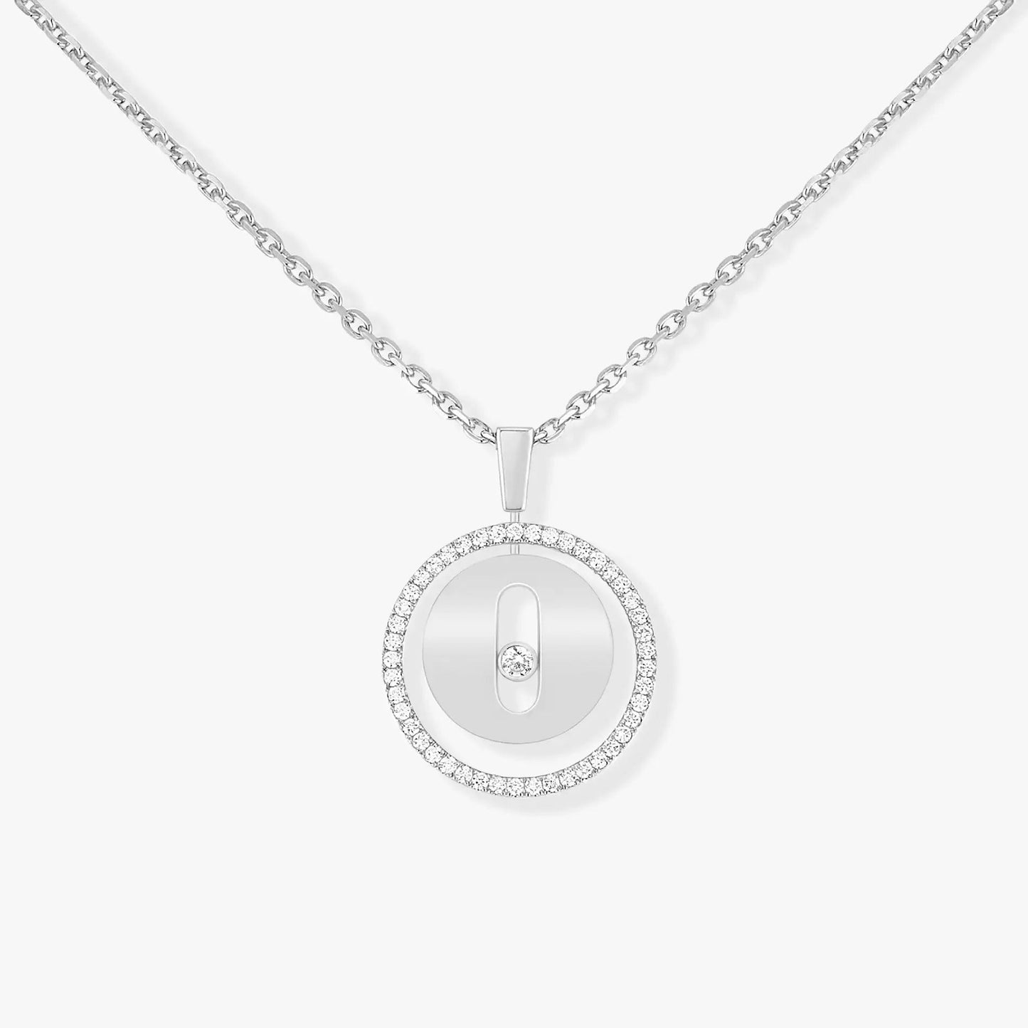 [Rosla]LUCKY MOVE PM NECKLACE SILVER DIAMOND