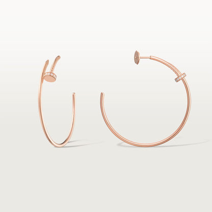 [Rosla]JUSTE HALF DIAMOND LARGE EARRINGS