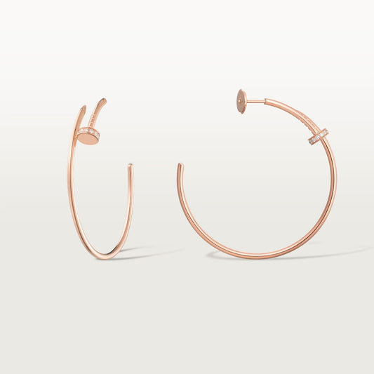 [Rosla]JUSTE HALF DIAMOND LARGE EARRINGS