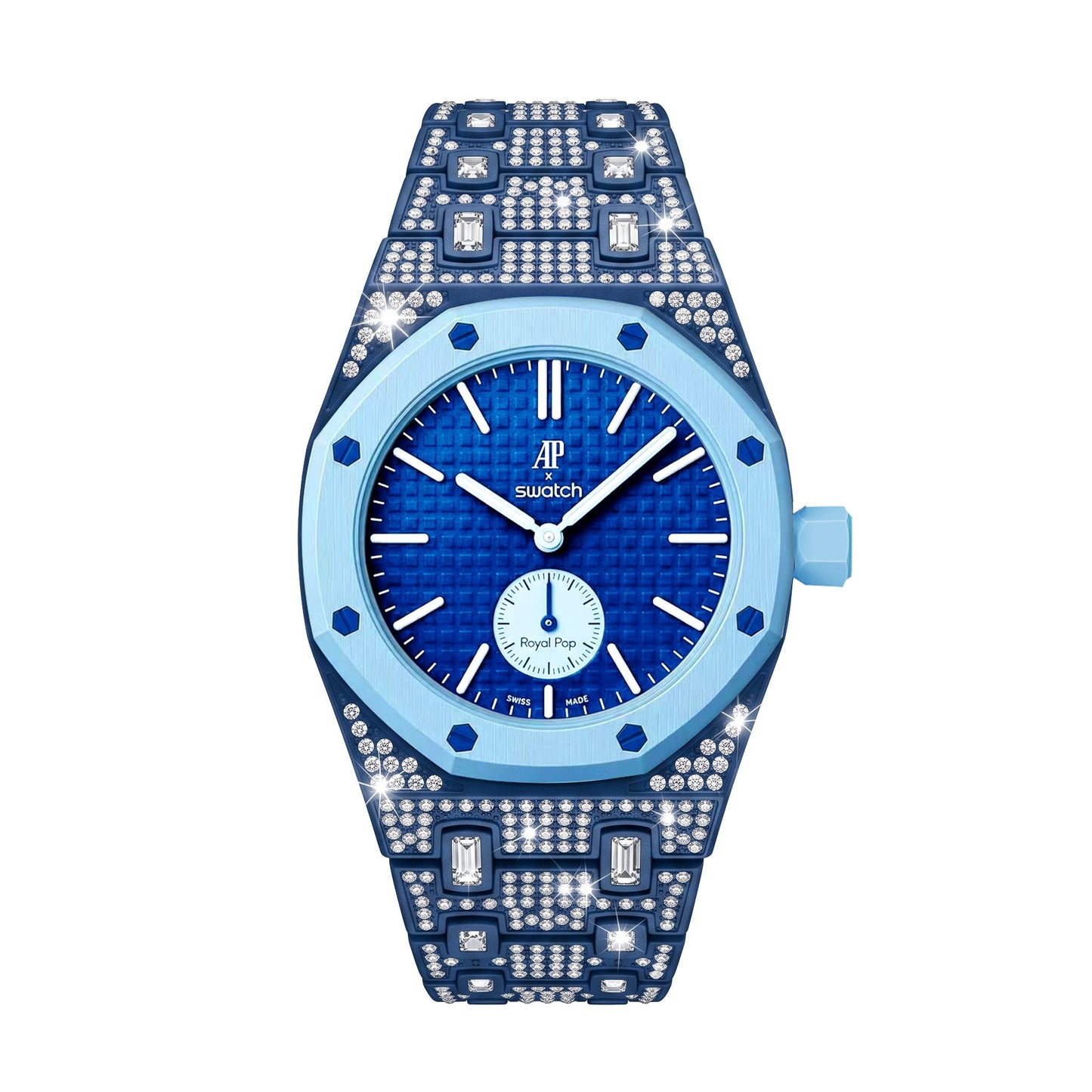 [Rosla]Royal Oak Pop Exclusive Bioceramic Case & Bioceramic Strap Full Diamond