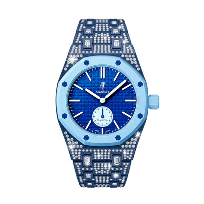 [Rosla]Royal Oak Pop Exclusive Bioceramic Case & Bioceramic Strap Full Diamond