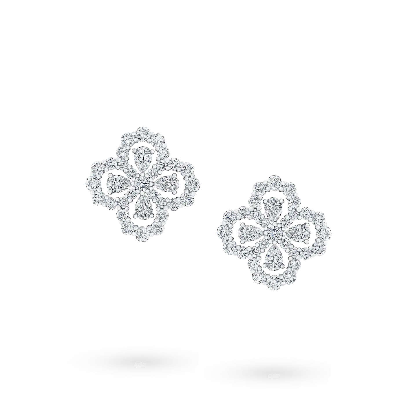 [Rosla]LOOP EARRINGS FULL MOTIF DIAMOND 16MM