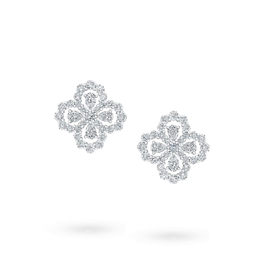 [Rosla]LOOP EARRINGS FULL MOTIF DIAMOND 16MM