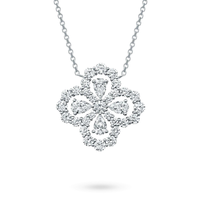 [Rosla]LOOP NECKLACE FULL MOTIF DIAMOND 16MM MULTIPLE COLORS