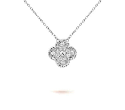 [Rosla]CLOVER 15MM NECKLACE SILVER COLLECTION