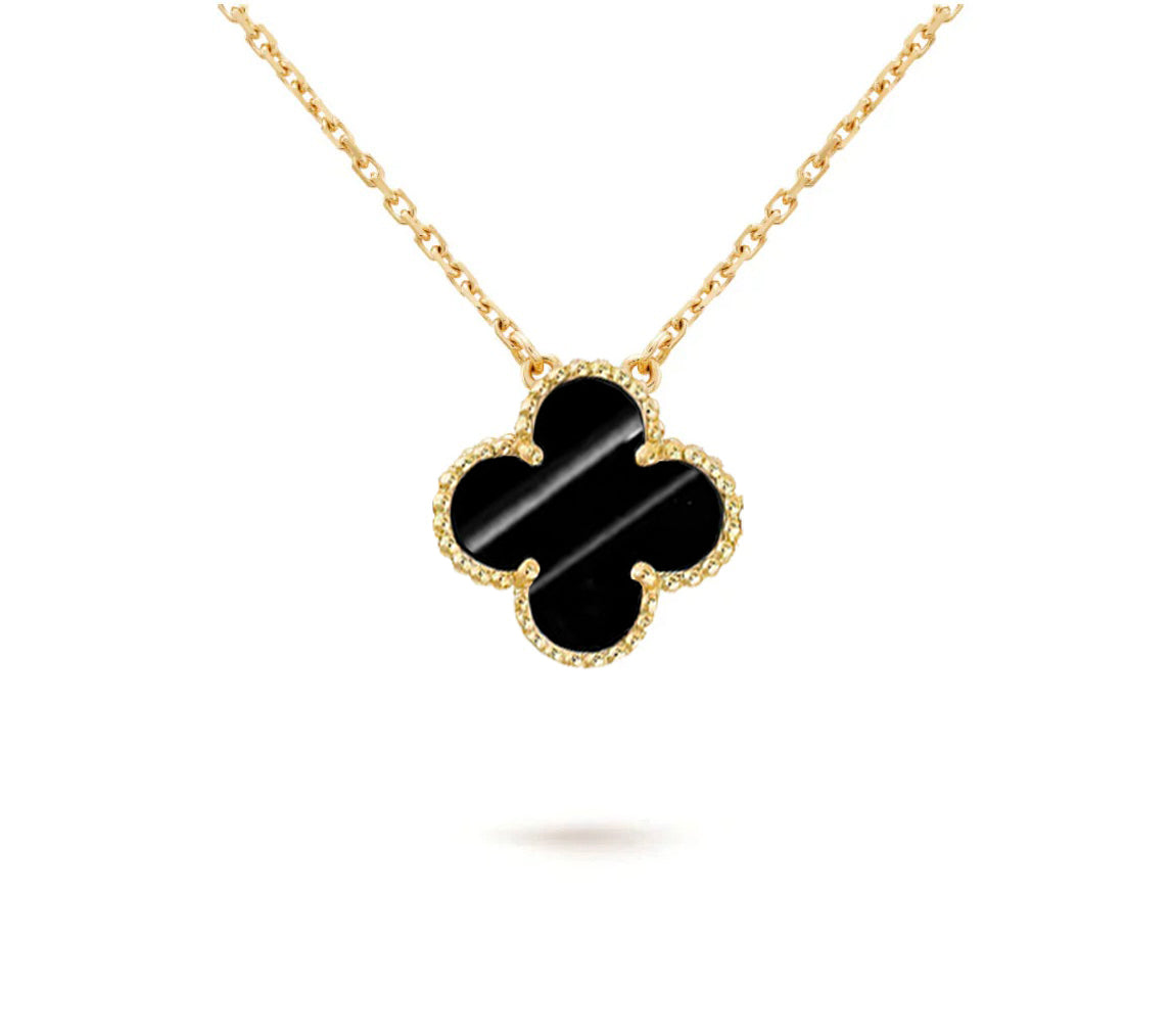 [Rosla]CLOVER 15MM SINGLE FLOWER NECKLACE COLLECTION