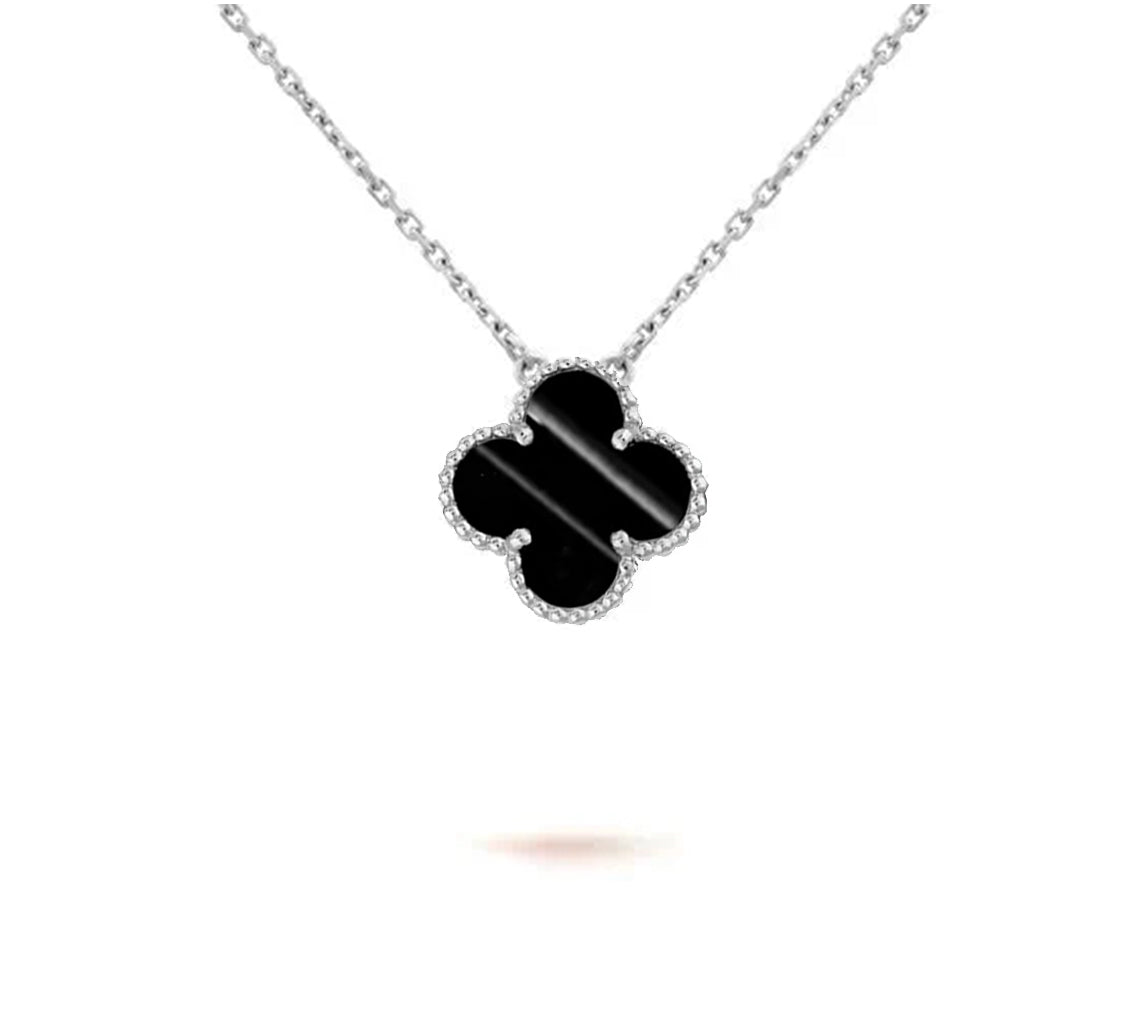 [Rosla]CLOVER 15MM NECKLACE SILVER COLLECTION