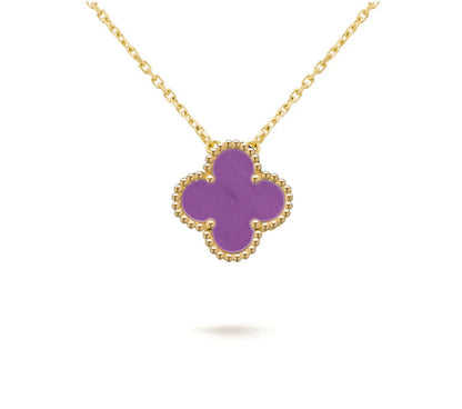 [Rosla]CLOVER 15MM SINGLE FLOWER NECKLACE COLLECTION