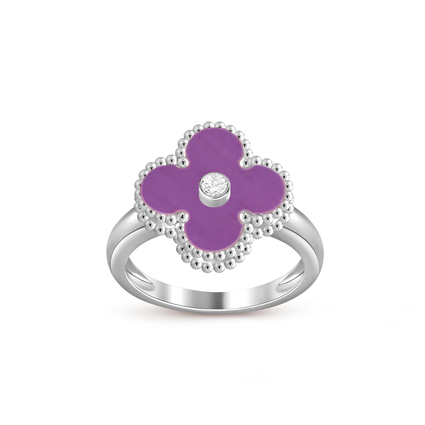 [Rosla]CLOVER SILVER DIOMND RING COLLECTION